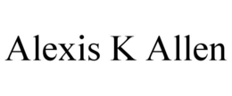 ALEXIS K ALLEN trademark