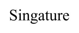 SINGATURE trademark