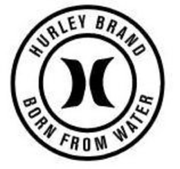 H HURLEY BRAND BORN FROM WATER trademark
