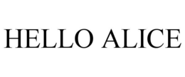 HELLO ALICE trademark