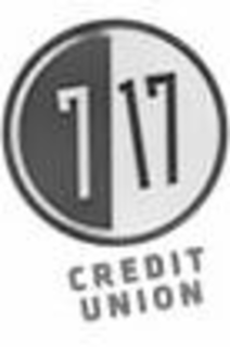 7 17 CREDIT UNION trademark