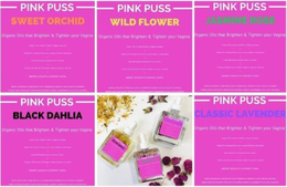 PURE PUSS OR PINK PUSS - ORGANIC OILS THAT BRIGHTEN & TIGHTEN YOUR VAGINA. GROWN, HARVESTED & COMPILED BY OCEAN WORSHIPING SURFERS IN LAGUNA BEACH CALIFORNIA FORMULATED FOR HUMANITY WITH LOVE BY MACHINE LEARNING ALGORITHMS IN PALO ALTO CALIFORNIA trademark