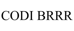 CODI BRRR trademark