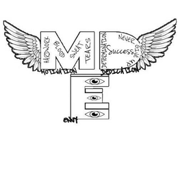 MED MOTIVATION DEDICATION ENVY HARD WORK BLOOD SWEAT TEARS DETERMINATION SUCCESS NEVER GIVE UP trademark