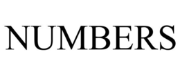 NUMBERS trademark
