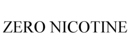 ZERO NICOTINE trademark