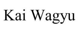 KAI WAGYU trademark