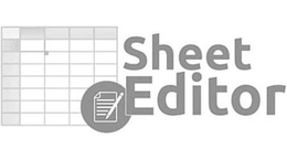 SHEET EDITOR trademark