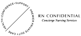 RN CONFIDENTIAL CONCIERGE NURSING SERVICES HEALTH CONFIDENCE SUPPORT PREMIER PRIVATE DUTY CARE trademark