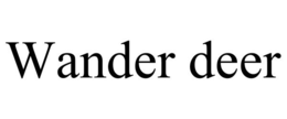 WANDER DEER trademark