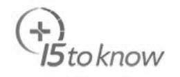 + 15 TO KNOW trademark