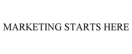 MARKETING STARTS HERE trademark