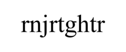 RNJRTGHTR trademark