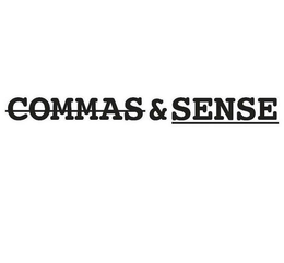 COMMAS & SENSE trademark