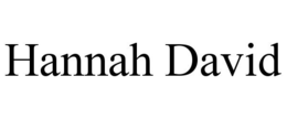 HANNAH DAVID trademark