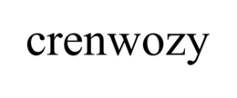 CRENWOZY trademark