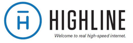 H HIGHLINE WELCOME TO REAL HIGH-SPEED INTERNET. trademark