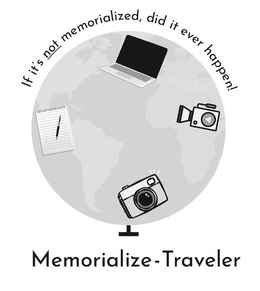 IF IT'S NOT MEMORIALIZED, DID IT EVER HAPPEN! MEMORIALIZE-TRAVELER trademark