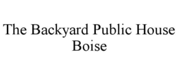 THE BACKYARD PUBLIC HOUSE BOISE trademark