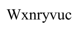 WXNRYVUC trademark