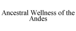 ANCESTRAL WELLNESS OF THE ANDES trademark