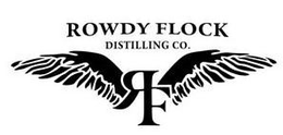ROWDY FLOCK DISTILLING CO. RF trademark