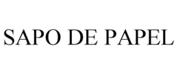 SAPO DE PAPEL trademark