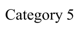 CATEGORY 5 trademark