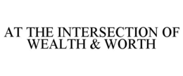 AT THE INTERSECTION OF WEALTH & WORTH trademark