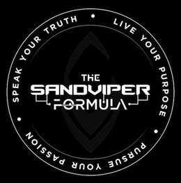 THE SANDVIPER FORMULA · SPEAK YOUR TRUTH · LIVE YOUR PURPOSE · PURSUE YOUR PASSION trademark