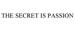 THE SECRET IS PASSION trademark