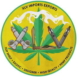 XLV XLV IMPORTS EXPORTS TOP SHELF  EXOTIC  DESIGNER  HIGH QUALITY  HEMP PRODUCTS trademark
