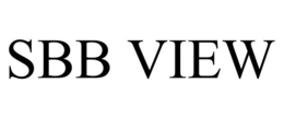 SBB VIEW trademark