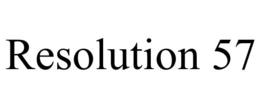 RESOLUTION 57 trademark