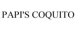 PAPI'S COQUITO trademark
