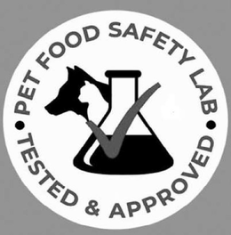 PET FOOD SAFETY LAB TESTED & APPROVED trademark