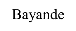 BAYANDE trademark