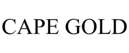 CAPE GOLD trademark