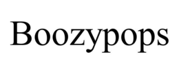 BOOZYPOPS trademark