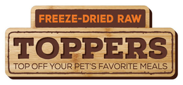 FREEZE-DRIED RAW TOPPERS TOP OFF YOUR PET'S FAVORITE MEALS trademark