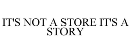 IT'S NOT A STORE IT'S A STORY trademark