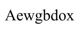 AEWGBDOX trademark