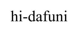 HI-DAFUNI trademark