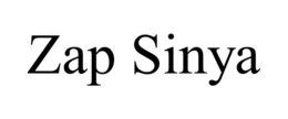ZAP SINYA trademark