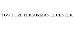 TGW PURE PERFORMANCE CENTER trademark