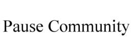 PAUSE COMMUNITY trademark