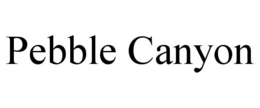 PEBBLE CANYON trademark