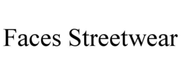 FACES STREETWEAR trademark