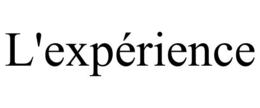 L'EXPÉRIENCE trademark
