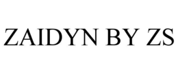 ZAIDYN BY ZS trademark
